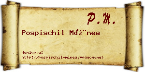 Pospischil Mínea névjegykártya
